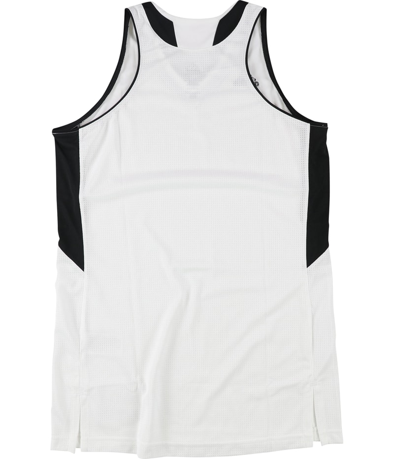 Adidas Mens Two-Tone Jersey in White-Whtblck, view 2