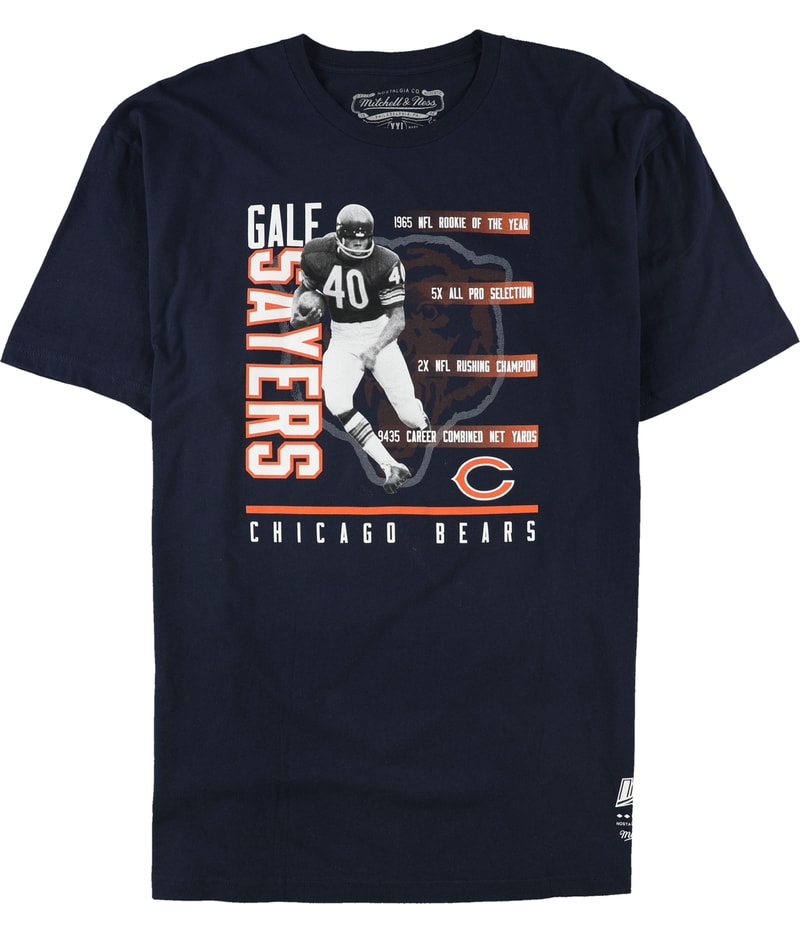 Mitchell & Ness Mens NFL Player Stat Graphic T-Shirt