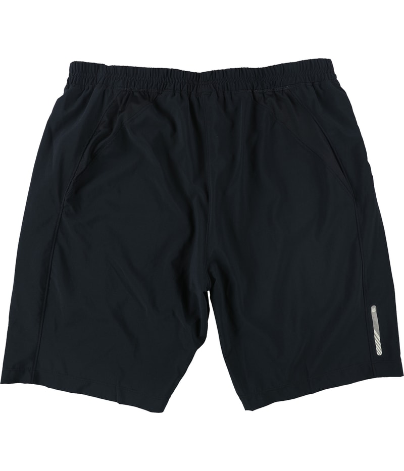 SOLFIRE Mens Speed Athletic Workout Shorts in Black, view 2