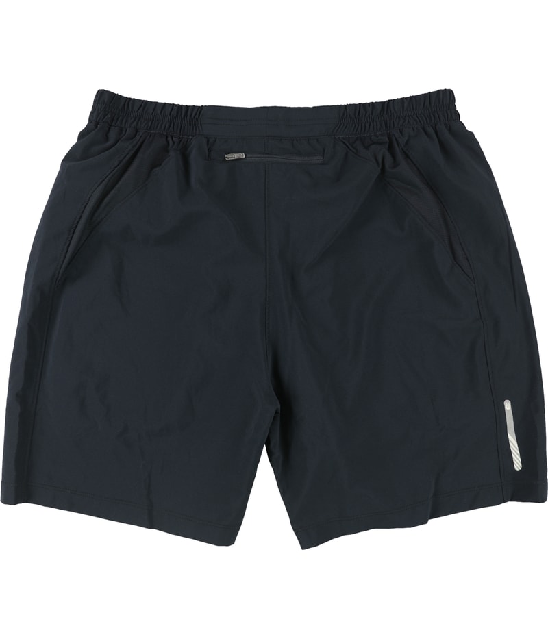 SOLFIRE Mens 2-Tone Speed Athletic Workout Shorts in Black, image 2 of 2