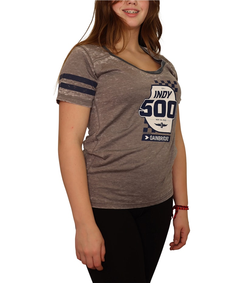 5th & Ocean Womens Indy 500 Burnout Graphic T-Shirt