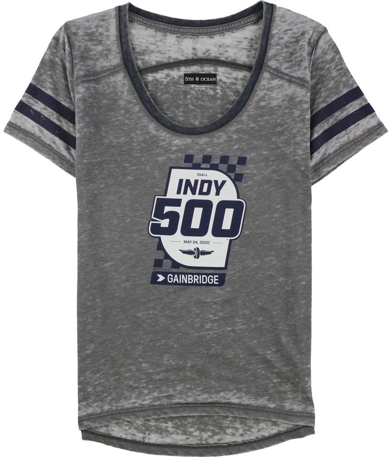 5th & Ocean Womens Indy 500 Burnout Graphic T-Shirt