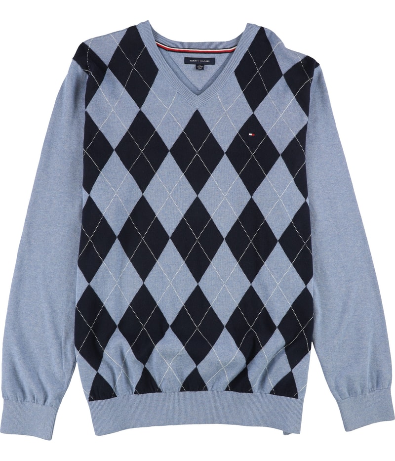 Tommy Hilfiger Mens Griswold Argyle Pullover Sweater