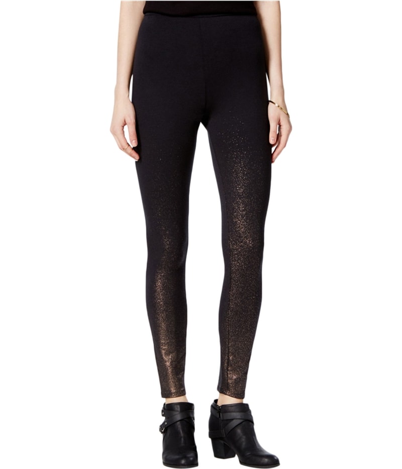 Chelsea Sky Womens Metallic Tapered Leggings Casual Pants
