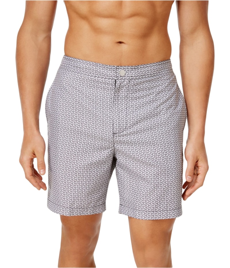 Calvin Klein Mens Zig-Zag Volley Swim Bottom Board Shorts
