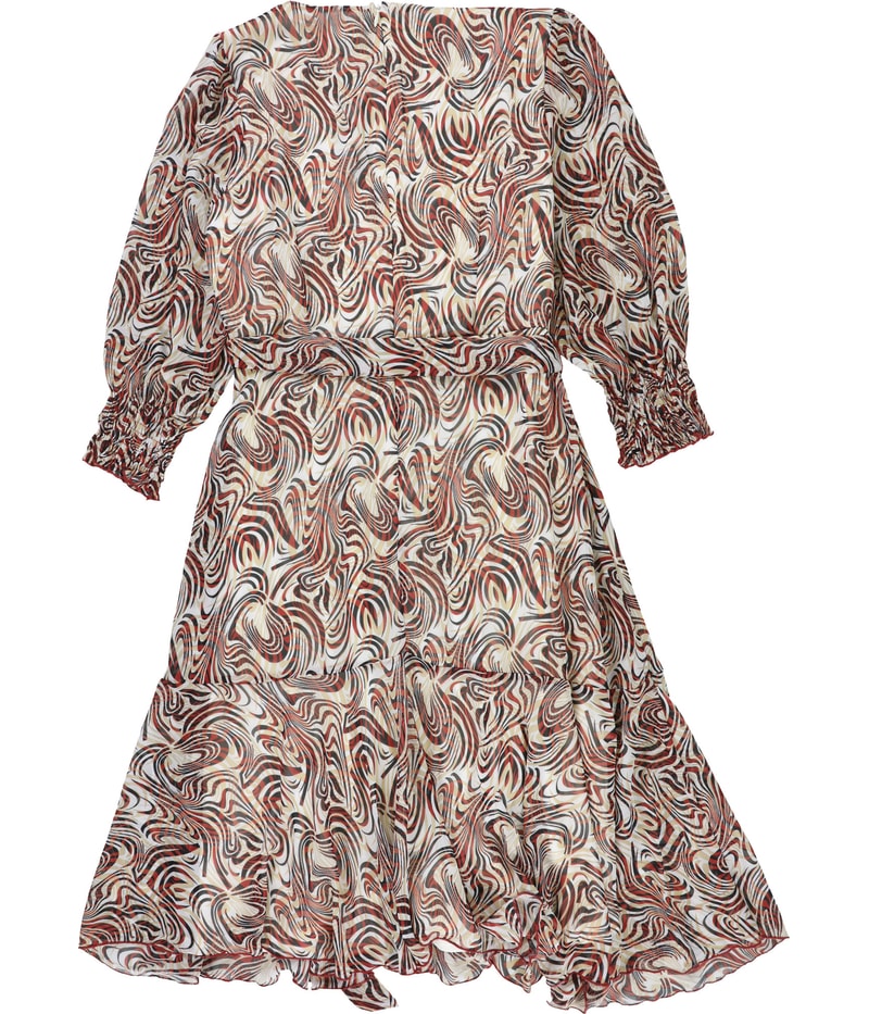 NY Collection Womens Belted Midi Dress