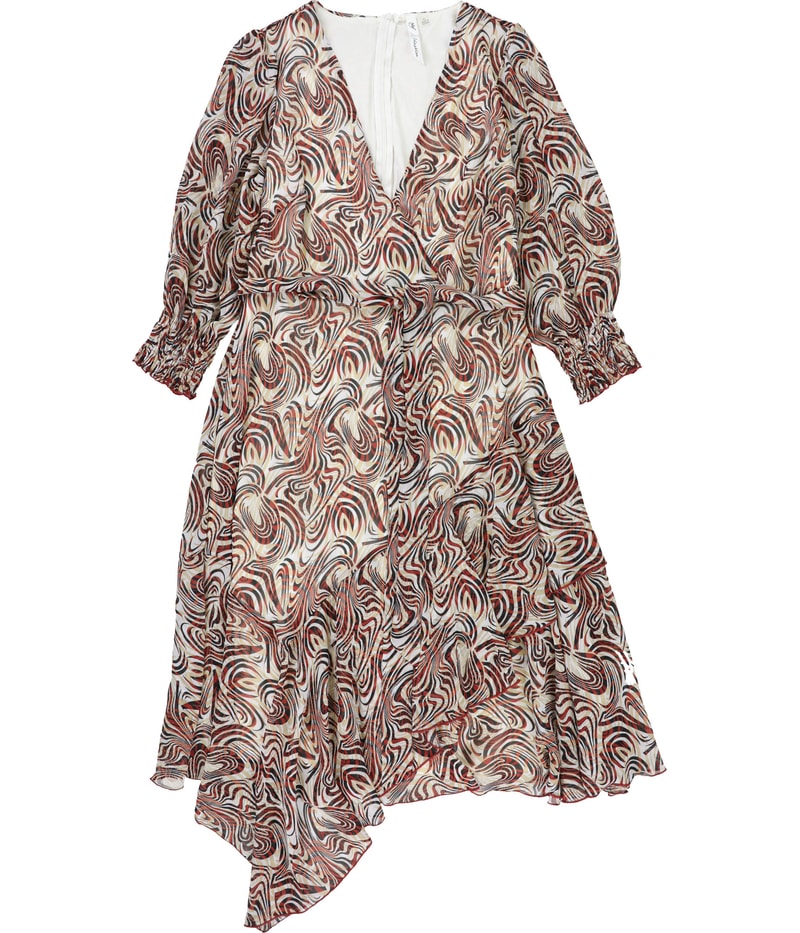 NY Collection Womens Belted Midi Dress