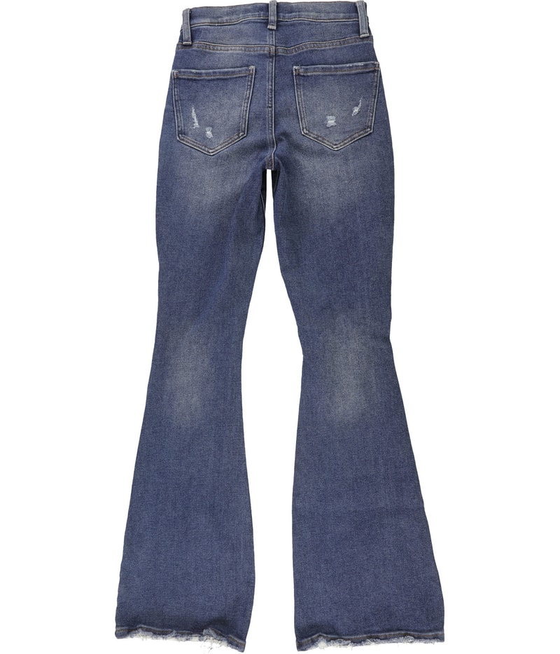 Celebrity Pink Womens Flower Flare Regular Jeans