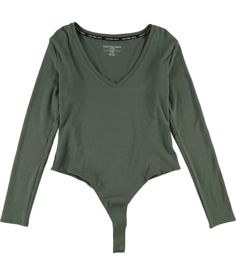 Calvin Klein Womens Long Sleeve Bodysuit Bodysuit