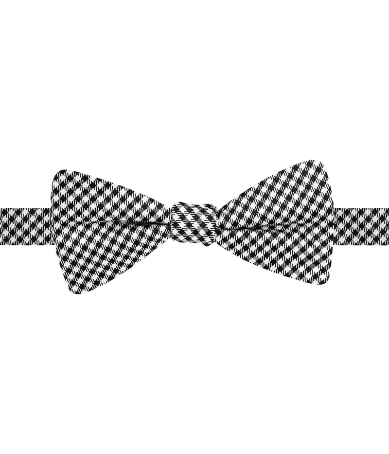 Countess Mara Mens Gingham Self-tied Bow Tie