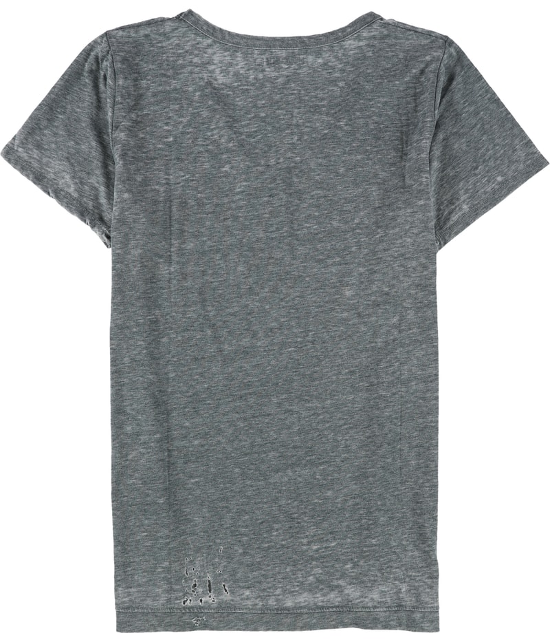 Mouchette Womens Distressed Basic T-Shirt in Green, image 2 of 2