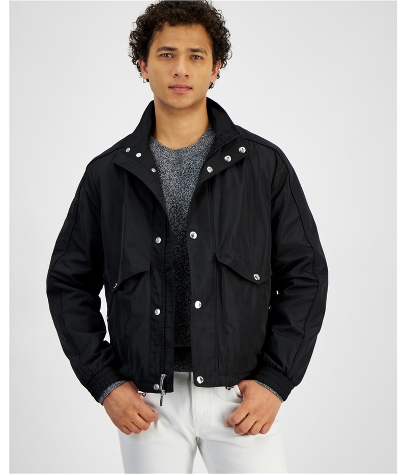 Michael Kors Mens Lightweight Water-Resistant Windbreaker Jacket