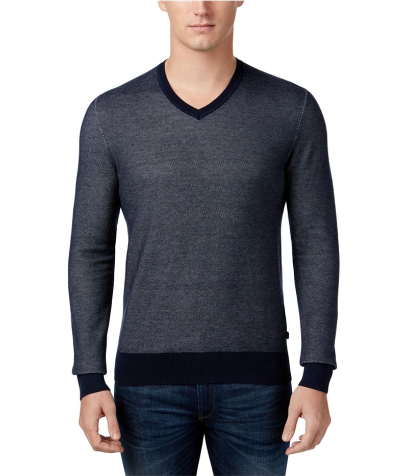 Michael Kors Mens Tuck Stitch Pullover Sweater