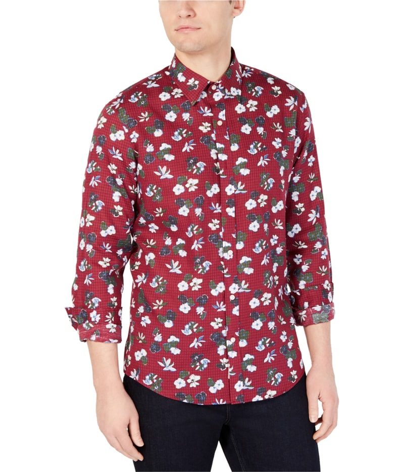 Michael Kors Mens Albini Button Up Shirt