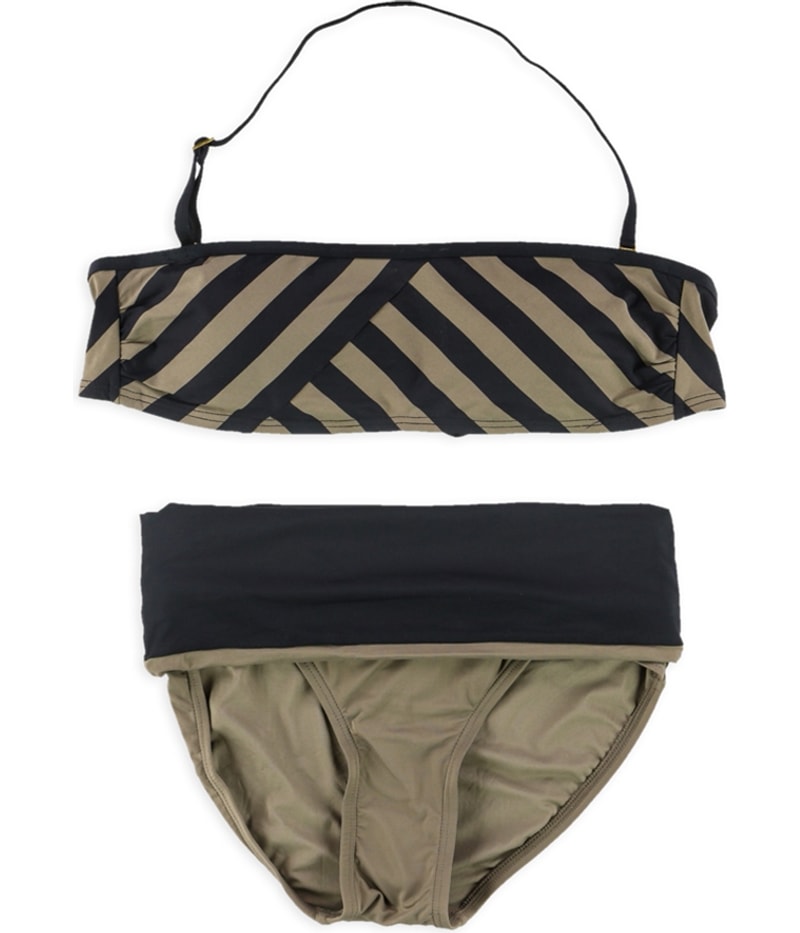 DKNY Womens Striped 2 Piece Bandeau