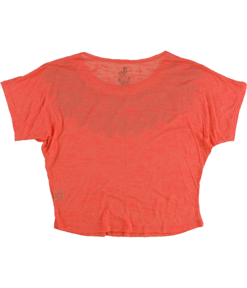 dELiA*s Womens Lace Collar Graphic T-Shirt, view 2