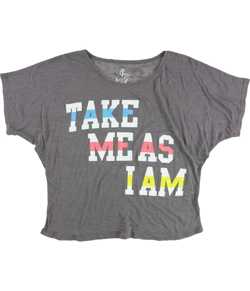 dELiA*s Womens Take Me As I Am Graphic T-Shirt