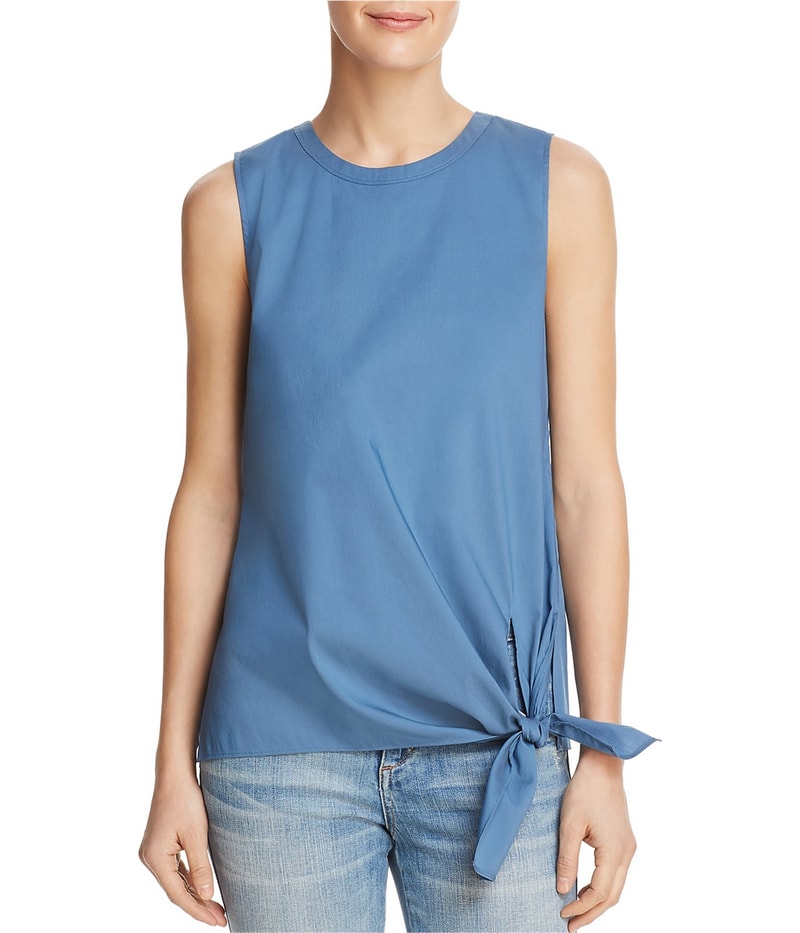 Dylan Gray Womens Side-tie Sleeveless Blouse Top