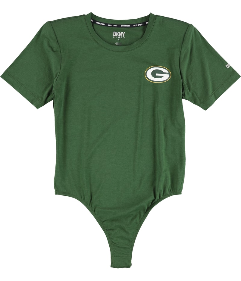 DKNY Womens Green Bay Packers Bodysuit
