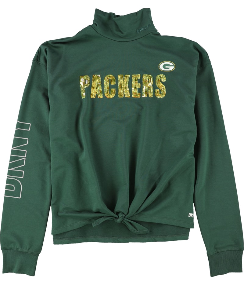 DKNY Womens Green Bay Packers Shell Blouse