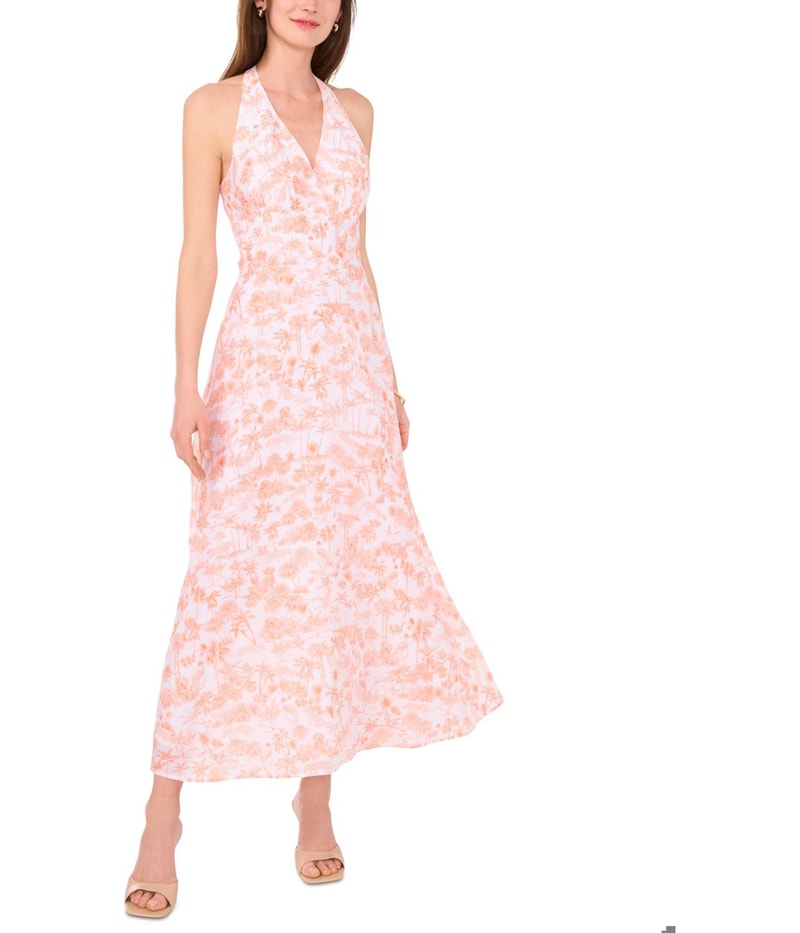1.STATE Womens Jungle Print Maxi Dress