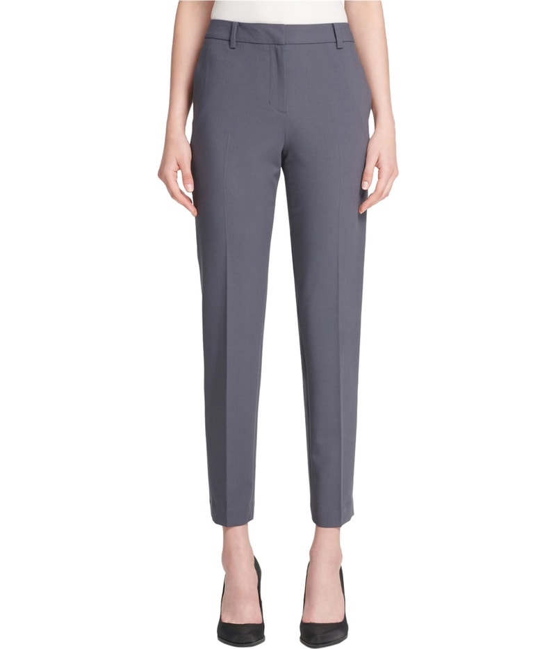 DKNY Womens Fixed Waist Straight Leg Casual Pants