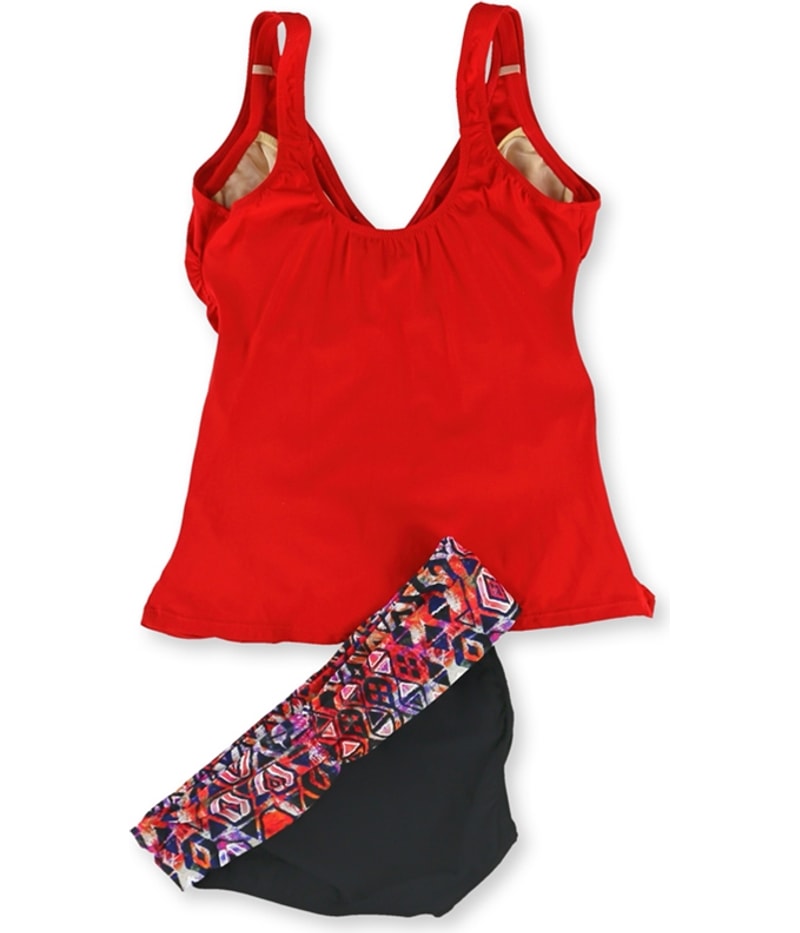 Profile Womens Ruffle Aztec 2 Piece Tankini