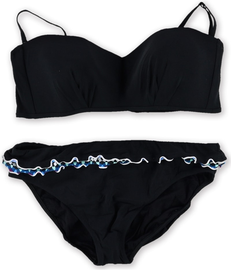 Profile Womens Padded Ruffle Brief 2 Piece Bandeau