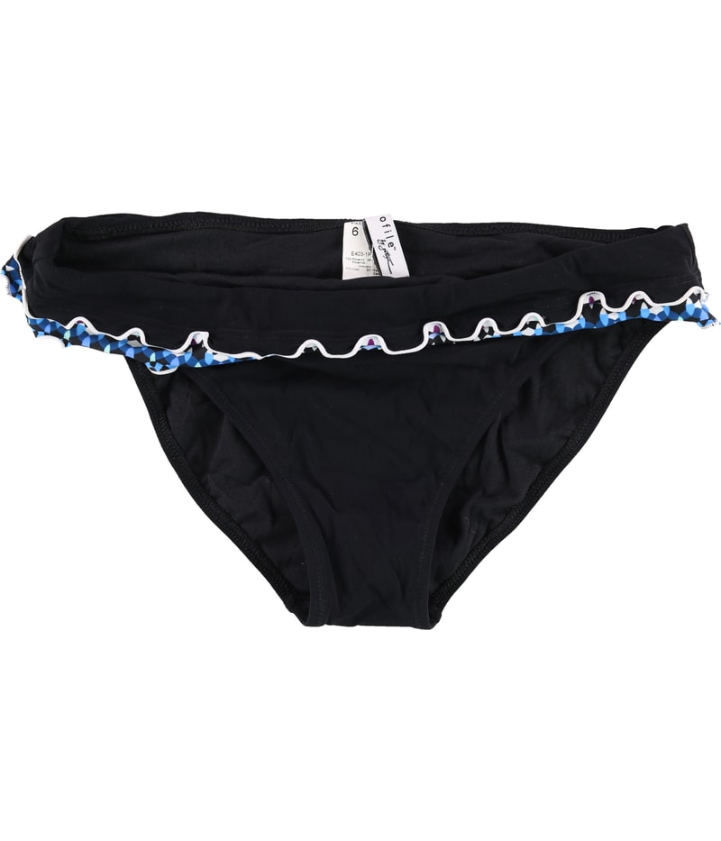 Profile Womens Ruffled Bikini Swim Bottom