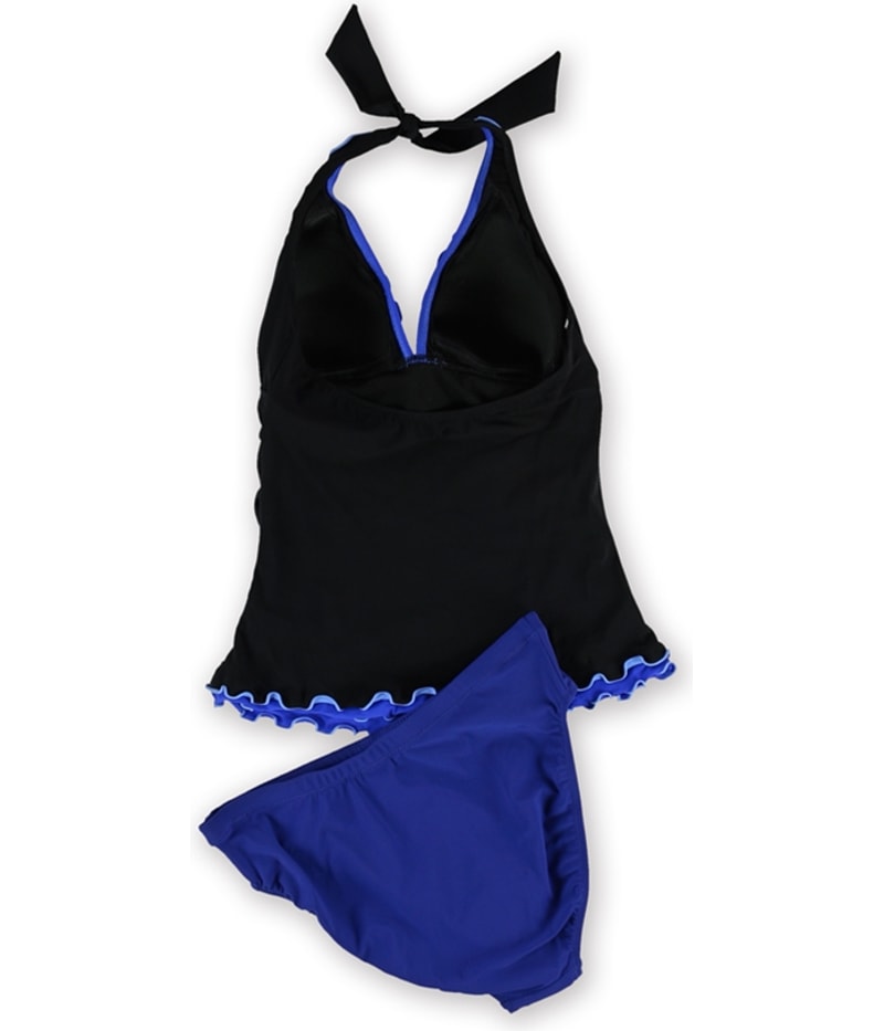 Profile Womens Tri Color Scallop 2 Piece Tankini