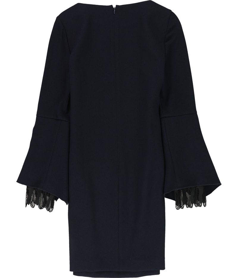 Tahari Womens Dori Flutter Shift Dress