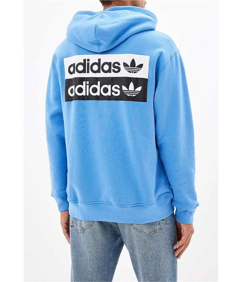 Adidas Mens Oversized, Logo Hoodie Sweatshirt