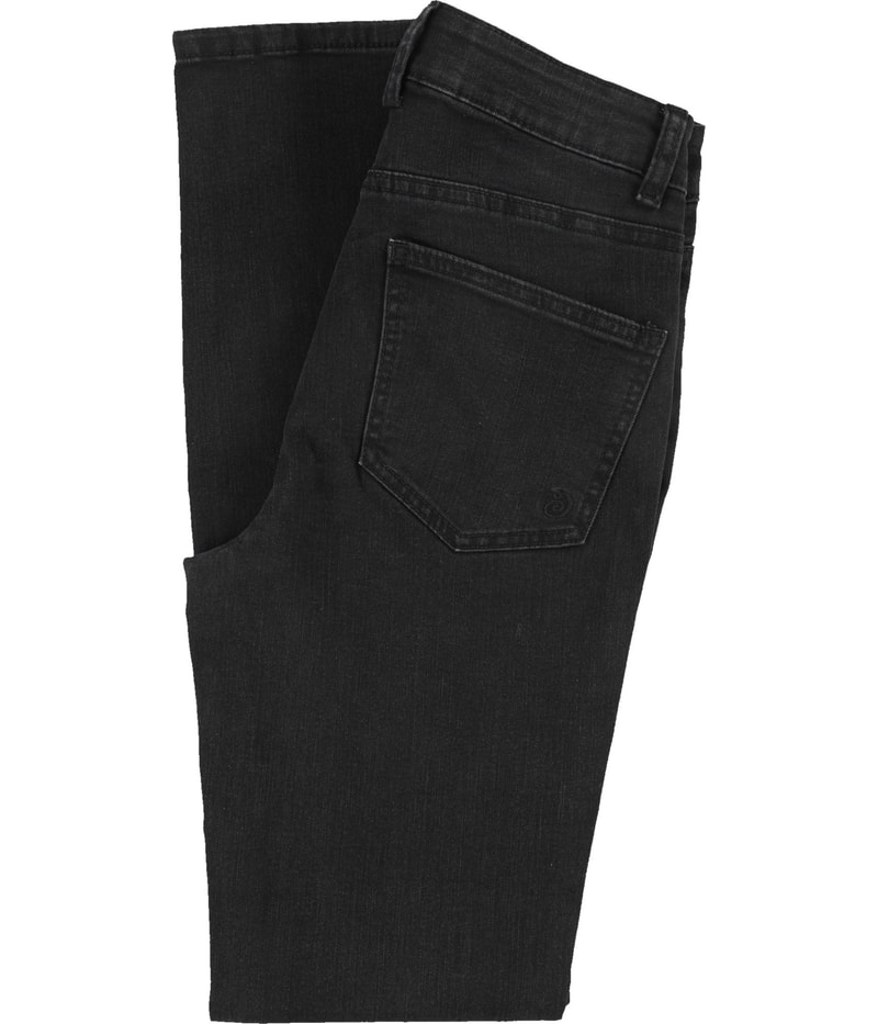 Indigo Rein Womens Slit Hem Regular Straight Leg Jeans