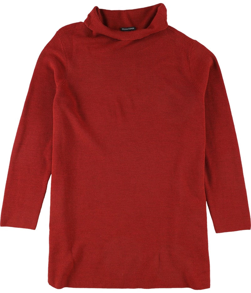 Eileen Fisher Womens Solid Tunic Sweater
