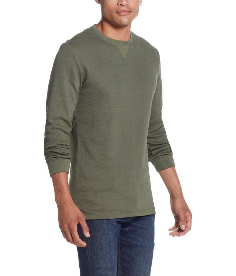 Weatherproof Mens Waffle Knit Basic T-Shirt