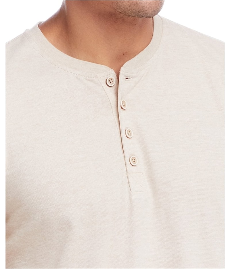 Weatherproof Mens Micro-Stripe Henley Shirt