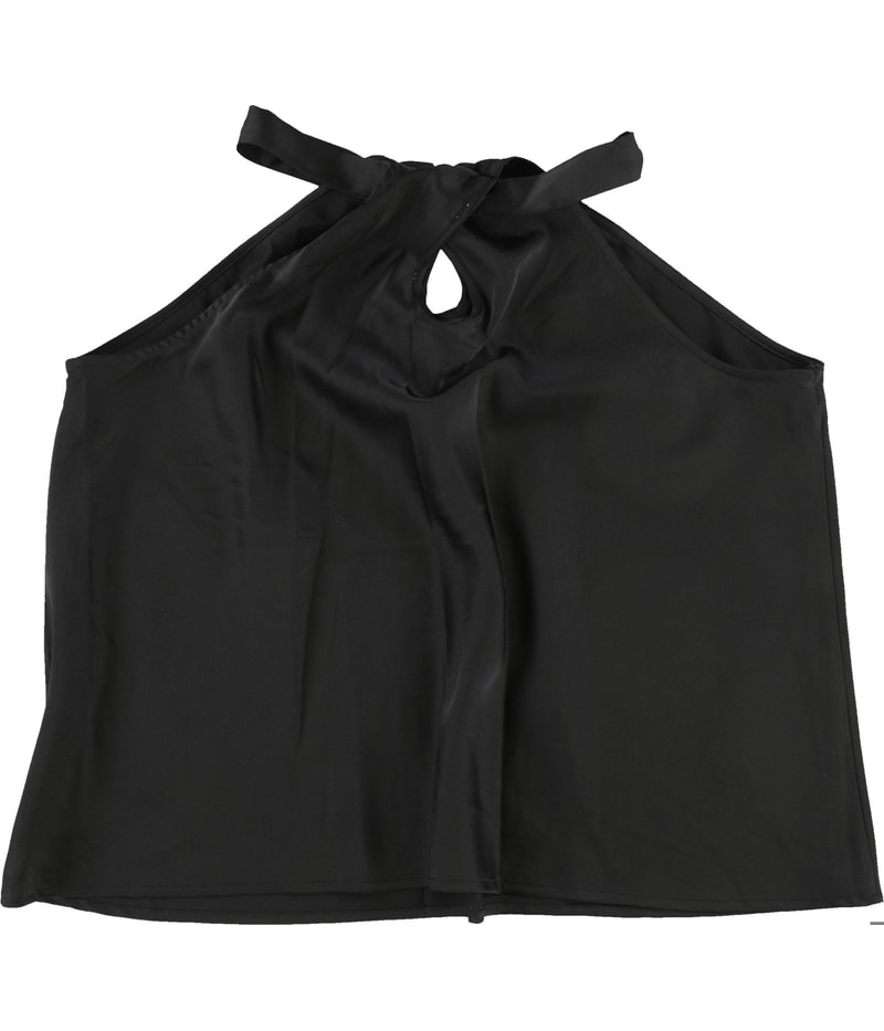 And Now This Womens Twist-Front Sleeveless Blouse Top