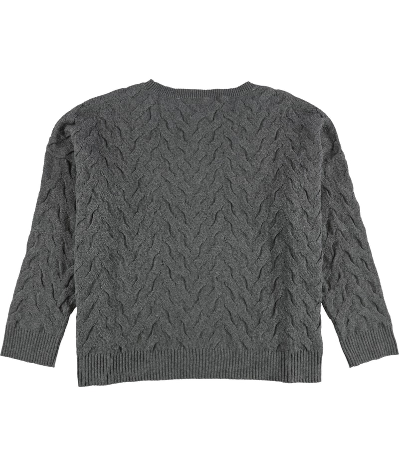 Eileen Fisher Womens Cable Knit Pullover Sweater