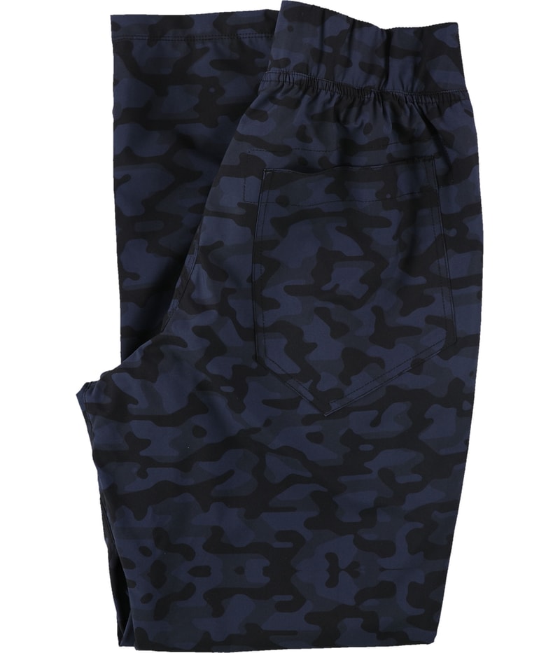 SOLFIRE Mens Nomad Straight Leg Relaxed Track Athletic Pants in Blue, view 3