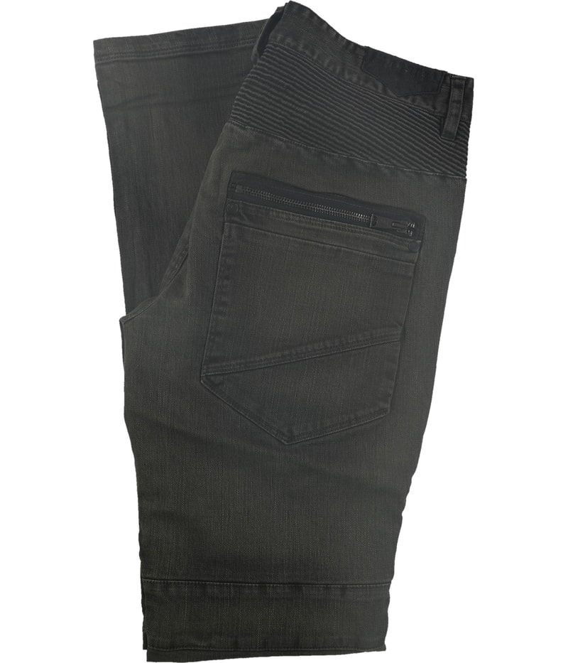 Rogue State Mens Textured Regular Straight Leg Jeans in Olive, image 2 of 2