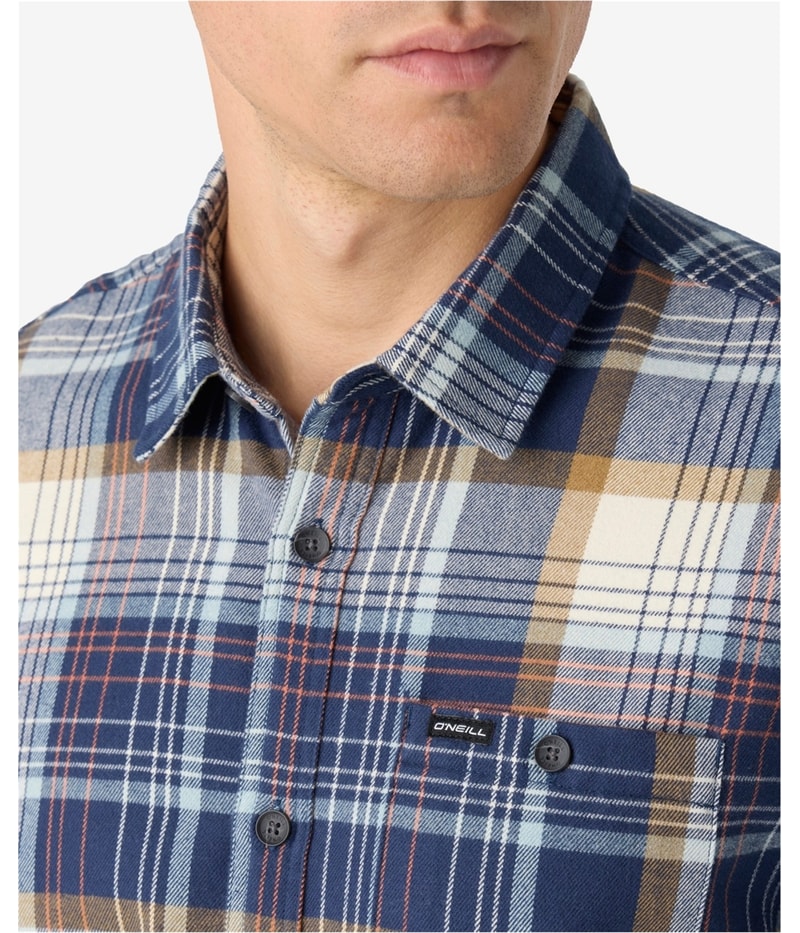 O’Neill Mens Winslow Plaid Flannel Button Up Shirt