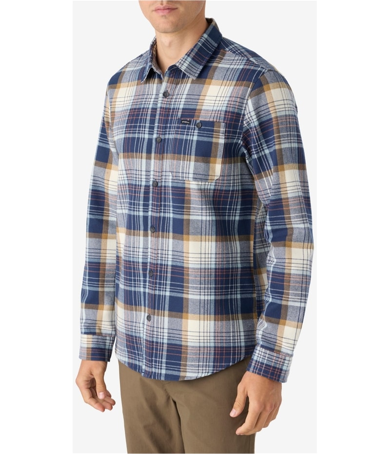 O’Neill Mens Winslow Plaid Flannel Button Up Shirt