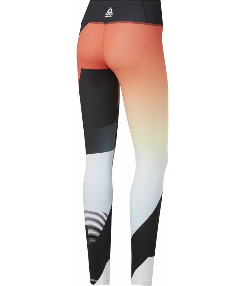 Reebok Womens Lux Bold Tights Tapered Compression Leggings Athletic Pants