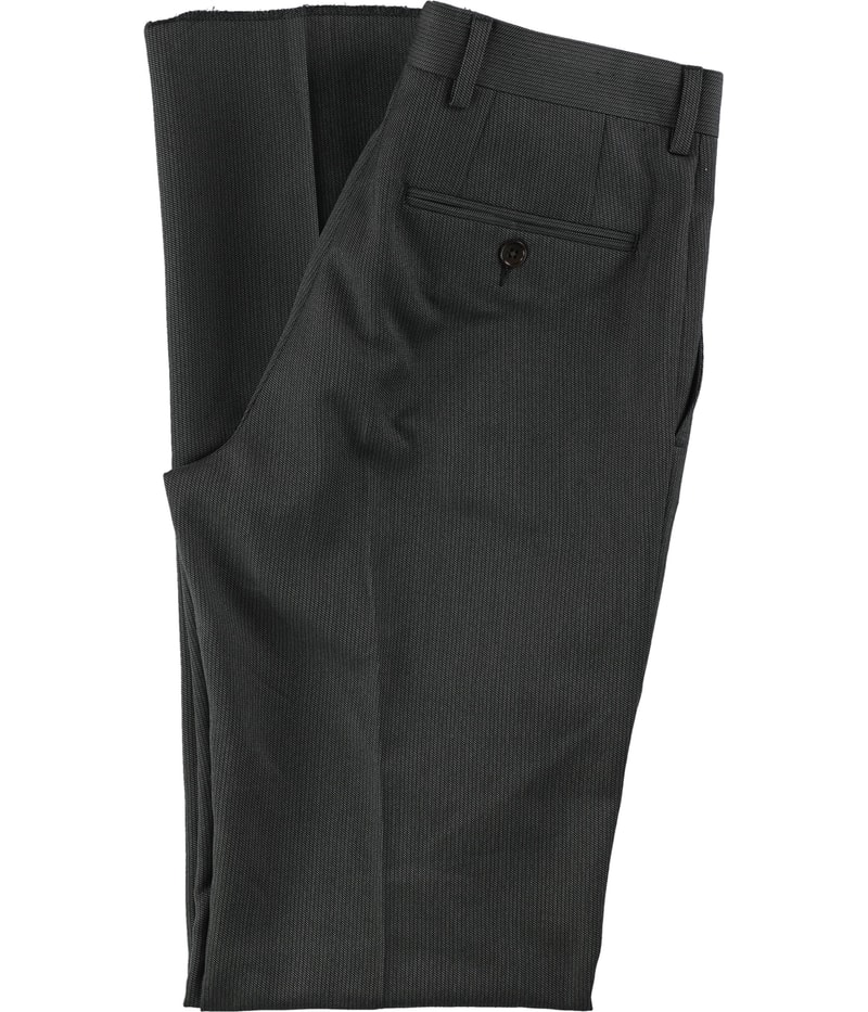 Andrew Fezza Mens Patterned Straight Leg Slacks Dress Pants