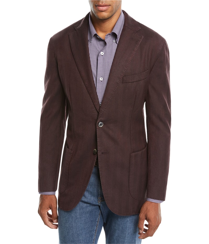L.B.M. 1911 Mens Tailored Two Button Blazer Jacket