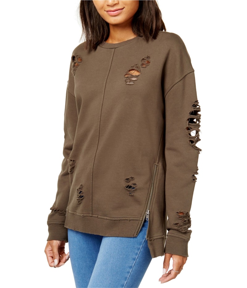 Joe’s Jeans Womens Ripped Sweatshirt