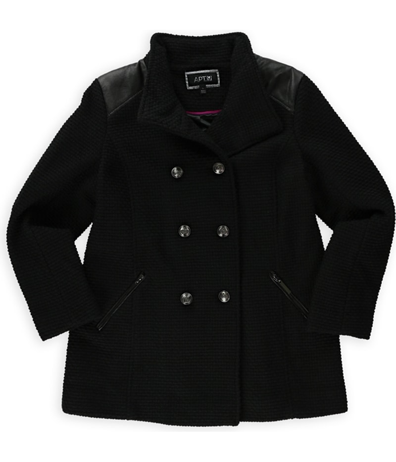 Apt. 9 Womens Boucle’ Double Breasted Military Jacket