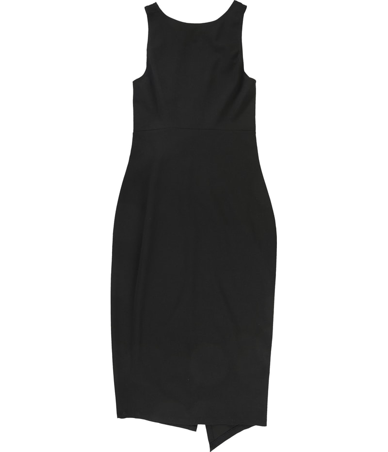 GUESS Womens Scuba-Crepe, Twist Waist Midi Dress