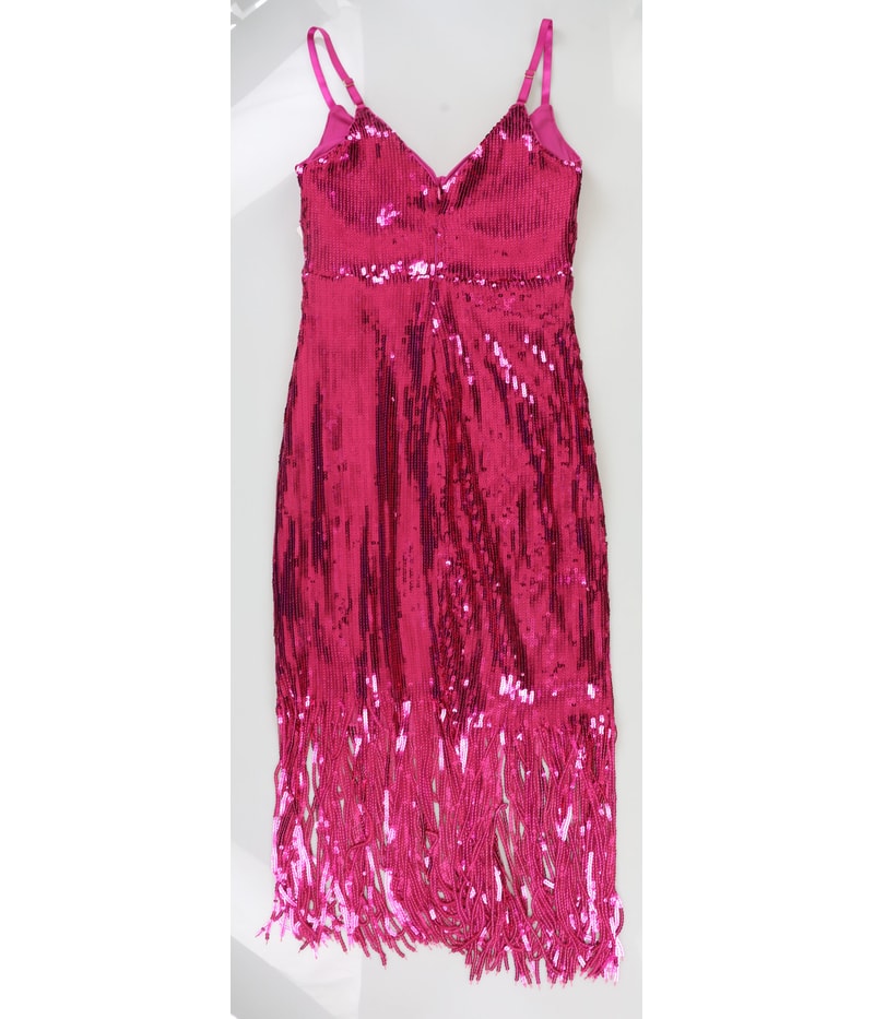 GUESS Womens Spaghetti Strap Sequin Slip Sheath Midi Bodycon Dress