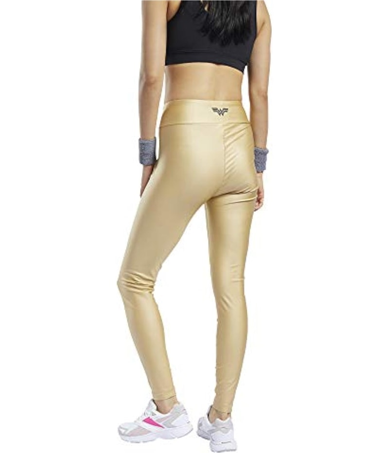 Reebok Womens Wonder Woman Tapered Compression Leggings Athletic Pants